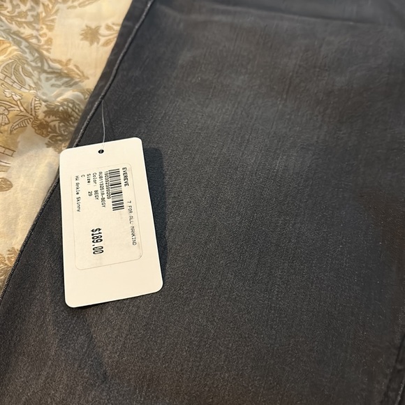 NWT 7 For Mankind high waisted super skinny jeans - Picture 3 of 4